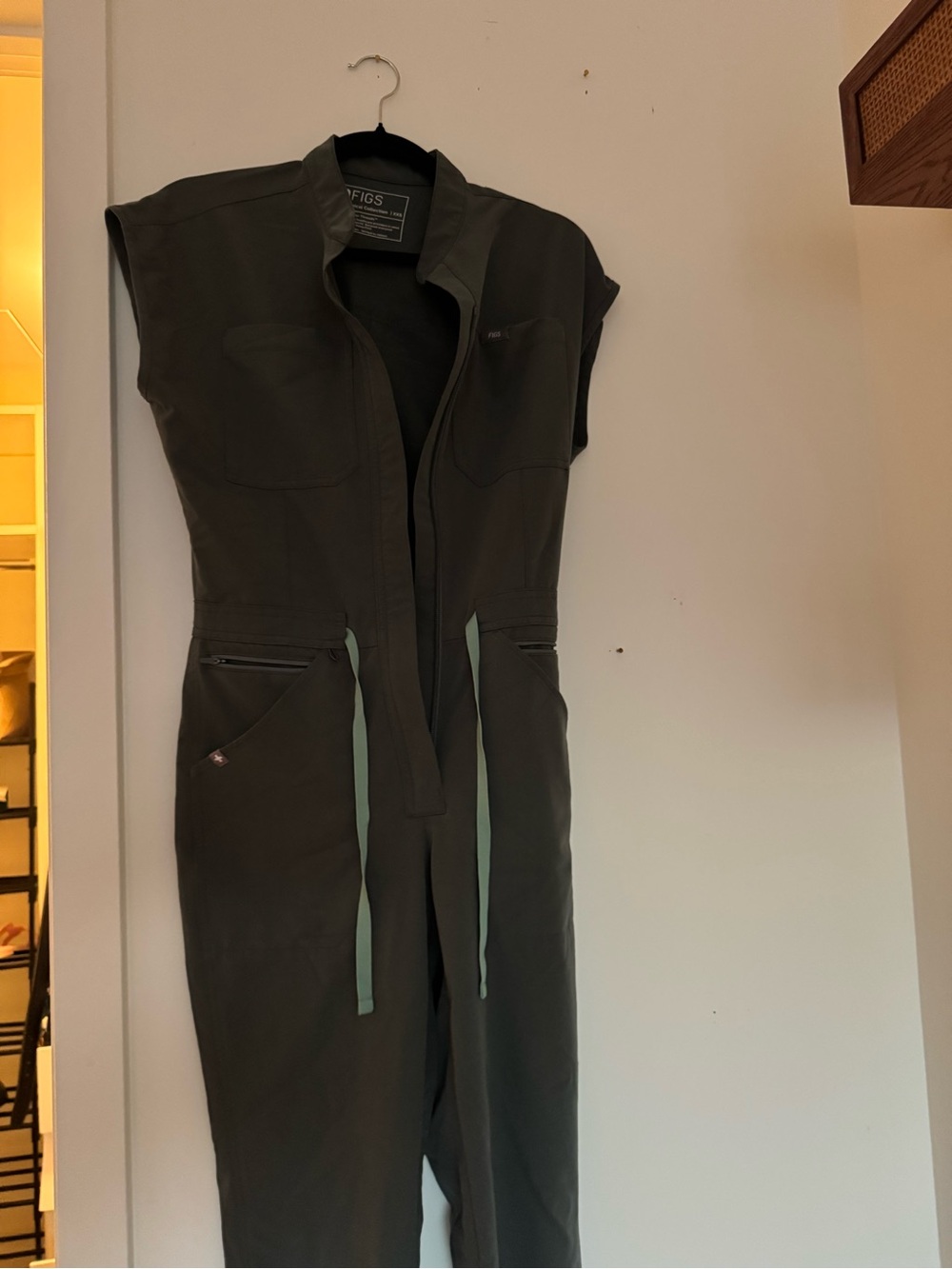 Figs scrubs pants top jacket xxs navy, black, light blue and moss one piece